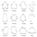 5 PEÇAS de cortadores de biscoitos em formato natalinos.