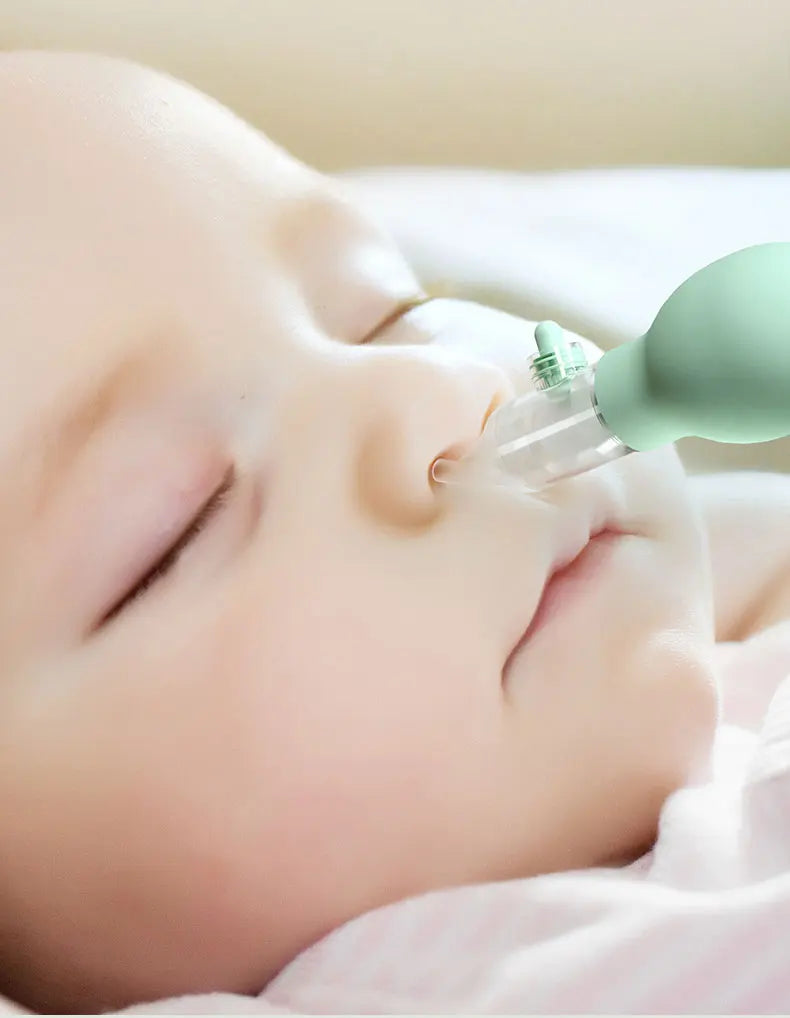 Aspirador Nasal Macio para Bebê, Antirrefluxo, Limpador Nasal a Vácuo para Recém-Nascidos,