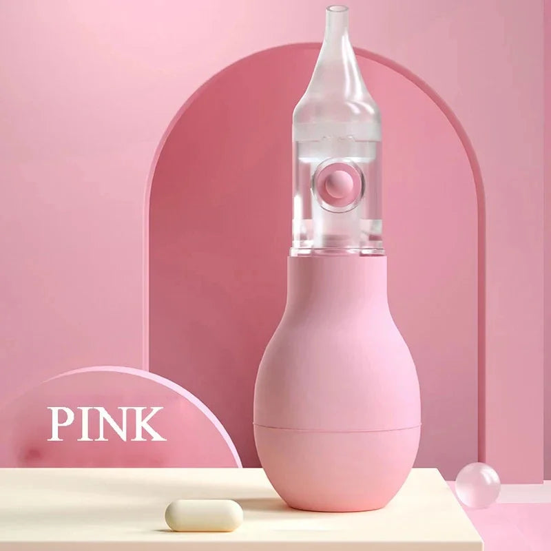 Aspirador Nasal Macio para Bebê, Antirrefluxo, Limpador Nasal a Vácuo para Recém-Nascidos,