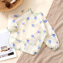 Babador de manga comprida Elinfant (1 unidade), impermeável, lavável, tipo macacão.