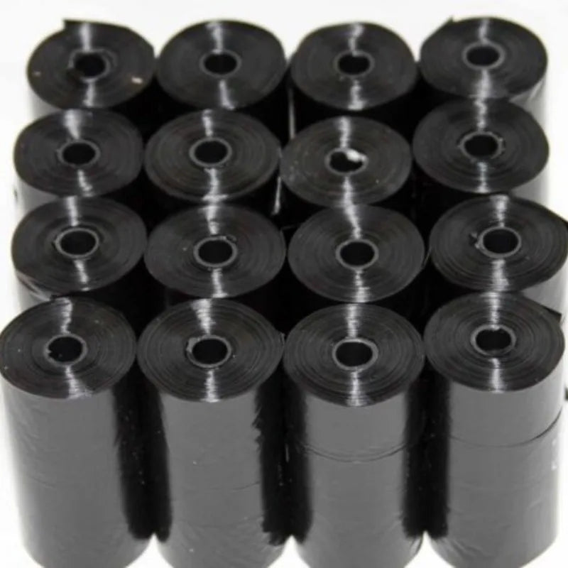 Pacote com 300/1500 sacos para fezes de cachorro, sacos portáteis para resíduos de animais de estimação, resistentes e à prova de vazamentos, acessórios de limpeza para animais de estimação.