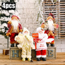 1/4 PÇS de Papai Noel de 30 cm de veludo por fora.