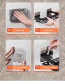 Organizador de banheiro em aço inoxidável antiferrugem, com ventosas, para chuveiro e eletrodomésticos.