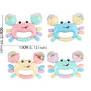 1 chocalho em formato de caranguejo para bebês de 0 a 36 meses.