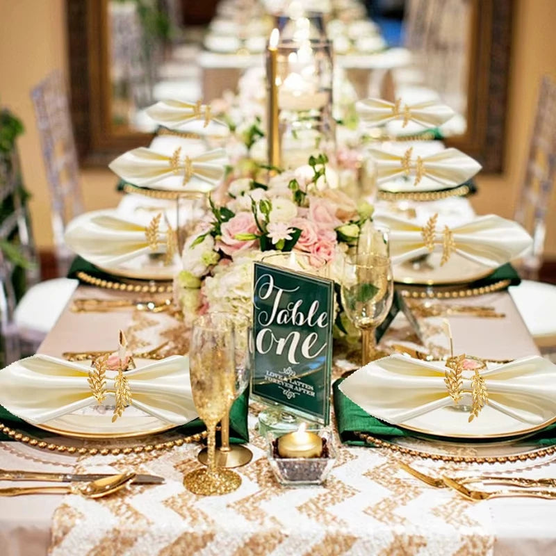 Pega Guardanapo em aluminio para decorações de e natal em dourado e prata (1/6/12)