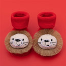 Meias vermelhas de Natal para bebês meninos e meninas, ideal para primavera e inverso.