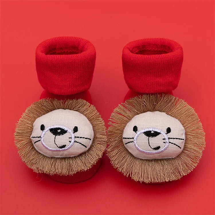 Meias vermelhas de Natal para bebês meninos e meninas, ideal para primavera e inverso.