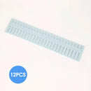 Divisórias de gaveta ajustáveis (4/8/12 peças) para armazenamento.