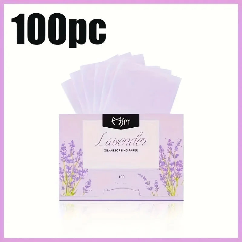 100 unidades de lenços absorventes de oleosidade facial - Chá Verde Natural