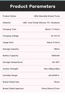 Aliviador e tira leite elétrica portátil MAMIJOY com 4 modos e 12 níveis de potência, silenciosa e confortável, com flange de 19/24 mm