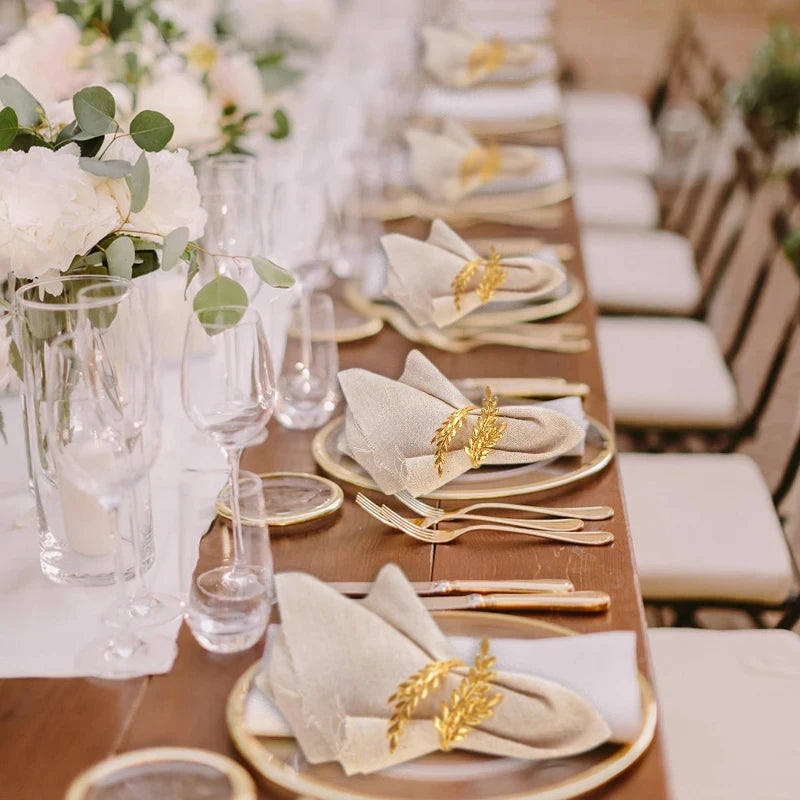 Pega Guardanapo em aluminio para decorações de e natal em dourado e prata (1/6/12)