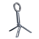 Mini tripé dobrável com suporte magnético para celular, tripé portátil para viagens, compatível com iPhone e Android