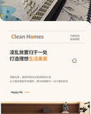 Capa para sofá natalino estilo chinês, com bordado geométrico