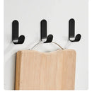 6 unidades de ganchos para banheiro, sala e portas.