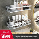 Organizador de banheiro em aço inoxidável antiferrugem, com ventosas, para chuveiro e eletrodomésticos.