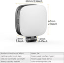 Mini Luz Magnética para Selfie - 3 Modos de Cor, Brilho Ajustável, para Celulares e Computadores