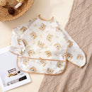 Babador de manga comprida Elinfant (1 unidade), impermeável, lavável, tipo macacão.