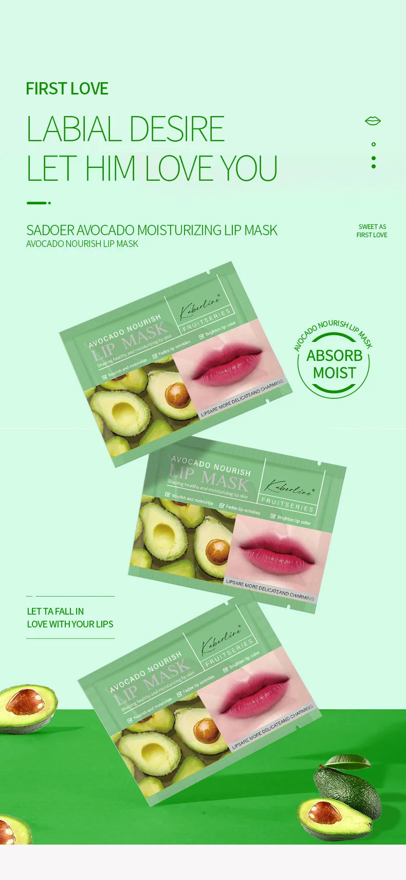 10 PÇS de HIdratante Labial coreano, ultra hidratante e natural com colágeno