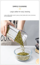 Conjunto de Potes Herméticos para Armazenamento de Grãos e Temperos