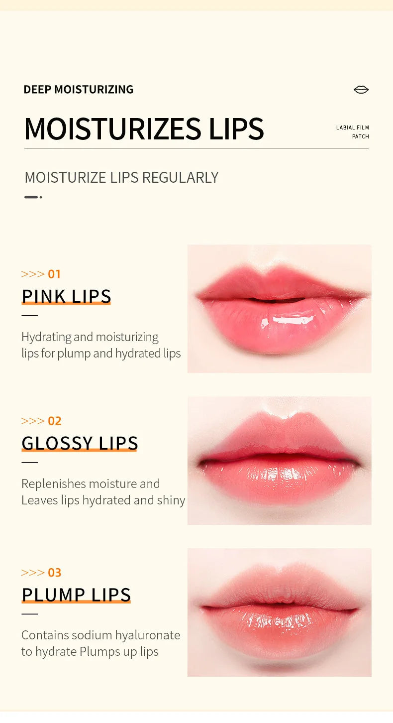 10 PÇS de HIdratante Labial coreano, ultra hidratante e natural com colágeno