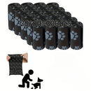 20 rolos de sacos para dejetos de animais de estimação, 300 unidades no total, feitos de polipropileno, polietileno e PVC duráveis, com dispensador portátil de sacos para fezes de cachorro incluso.