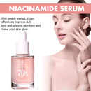 Sérum Facial de Niacinamida 70% com Pêssego: Clareia a Melanina, Hidrata, Reduz Oliosidade