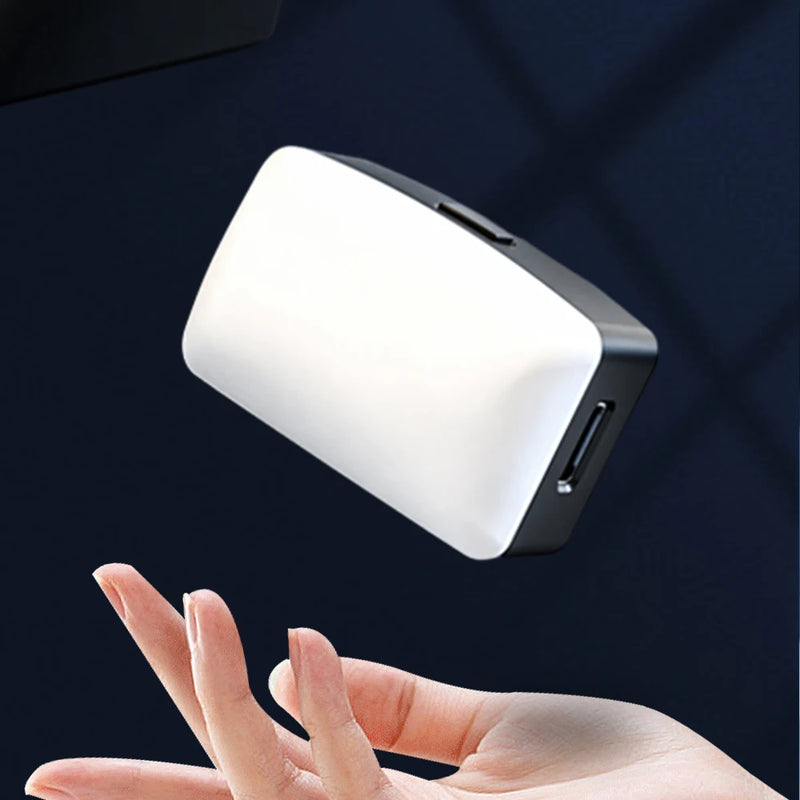 Mini luz de preenchimento magnética portátil para selfies, LED ajustável, para vídeos e transmissões ao vivo, ideal para iPad, celular e laptop.