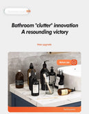 Organizador de banheiro em aço inoxidável antiferrugem, com ventosas, para chuveiro e eletrodomésticos.