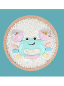 1 chocalho em formato de caranguejo para bebês de 0 a 36 meses.