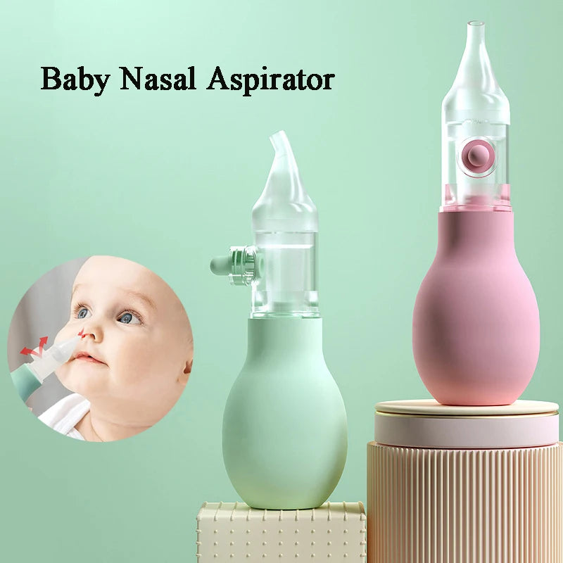 Aspirador Nasal Macio para Bebê, Antirrefluxo, Limpador Nasal a Vácuo para Recém-Nascidos,