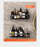 Organizador de banheiro em aço inoxidável antiferrugem, com ventosas, para chuveiro e eletrodomésticos.