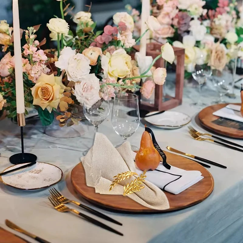 Pega Guardanapo em aluminio para decorações de e natal em dourado e prata (1/6/12)