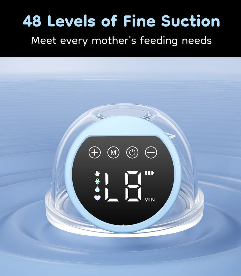 Aliviador e tira leite elétrica portátil MAMIJOY com 4 modos e 12 níveis de potência, silenciosa e confortável, com flange de 19/24 mm