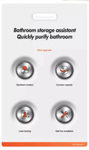 Organizador de banheiro em aço inoxidável antiferrugem, com ventosas, para chuveiro e eletrodomésticos.