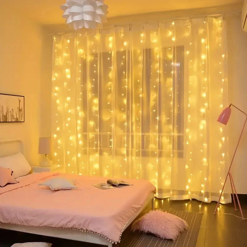 Cordão de luzes USB para decoração de Natal, casamentos e festas, com controle remoto de 3/4/6 metros. Ideal para quartos e quartos. Ideal para decoração natalina.