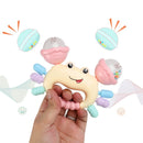 1 chocalho em formato de caranguejo para bebês de 0 a 36 meses.