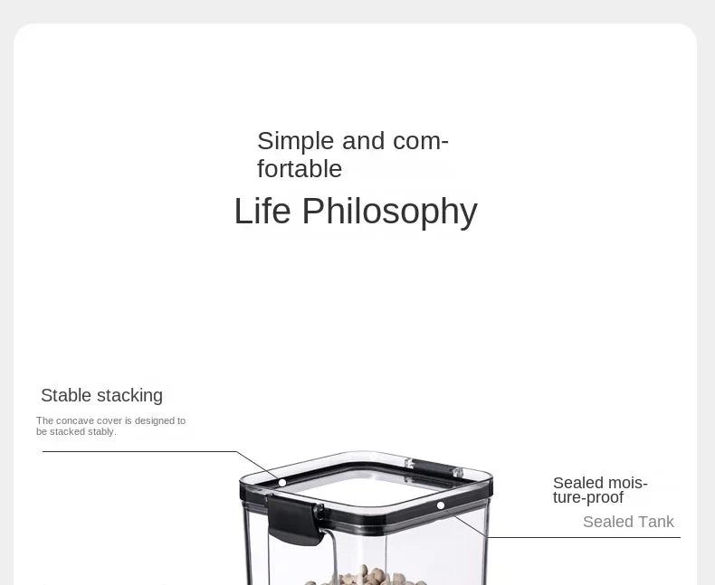 Conjunto de Potes Herméticos para Armazenamento de Grãos e Temperos