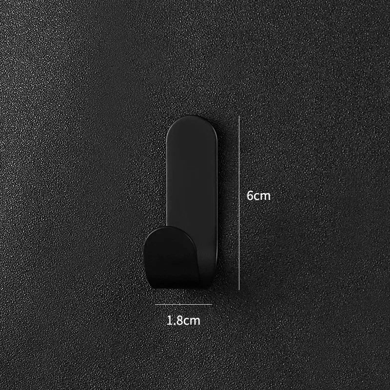 6 unidades de ganchos para banheiro, sala e portas.