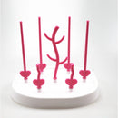 Escorredor de mamadeiras com suporte para copos de alimentação, removível e em formato de árvore, para limpeza de chupetas e acessórios.