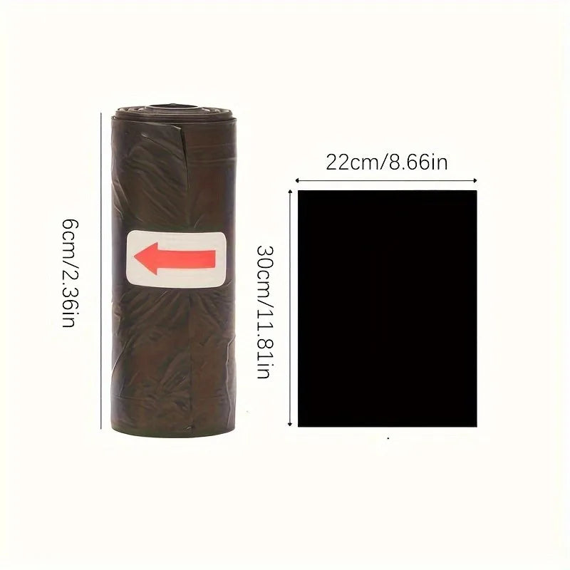 Pacote com 300/1500 sacos para fezes de cachorro, sacos portáteis para resíduos de animais de estimação, resistentes e à prova de vazamentos, acessórios de limpeza para animais de estimação.