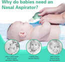 Aspirador Nasal Macio para Bebê, Antirrefluxo, Limpador Nasal a Vácuo para Recém-Nascidos,