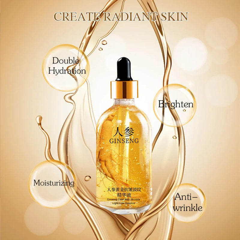 Sérum facial de 100ml com 1 folha de ouro triturada 24k , ácido hialurônico e nicotinamida. REAROYA PREMIUM