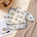 Babador de manga comprida Elinfant (1 unidade), impermeável, lavável, tipo macacão.