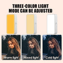 Mini luz de preenchimento magnética portátil para selfies, LED ajustável, para vídeos e transmissões ao vivo, ideal para iPad, celular e laptop.