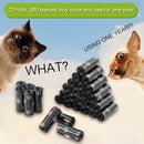20 rolos de sacos para dejetos de animais de estimação, 300 unidades no total, feitos de polipropileno, polietileno e PVC duráveis, com dispensador portátil de sacos para fezes de cachorro incluso.