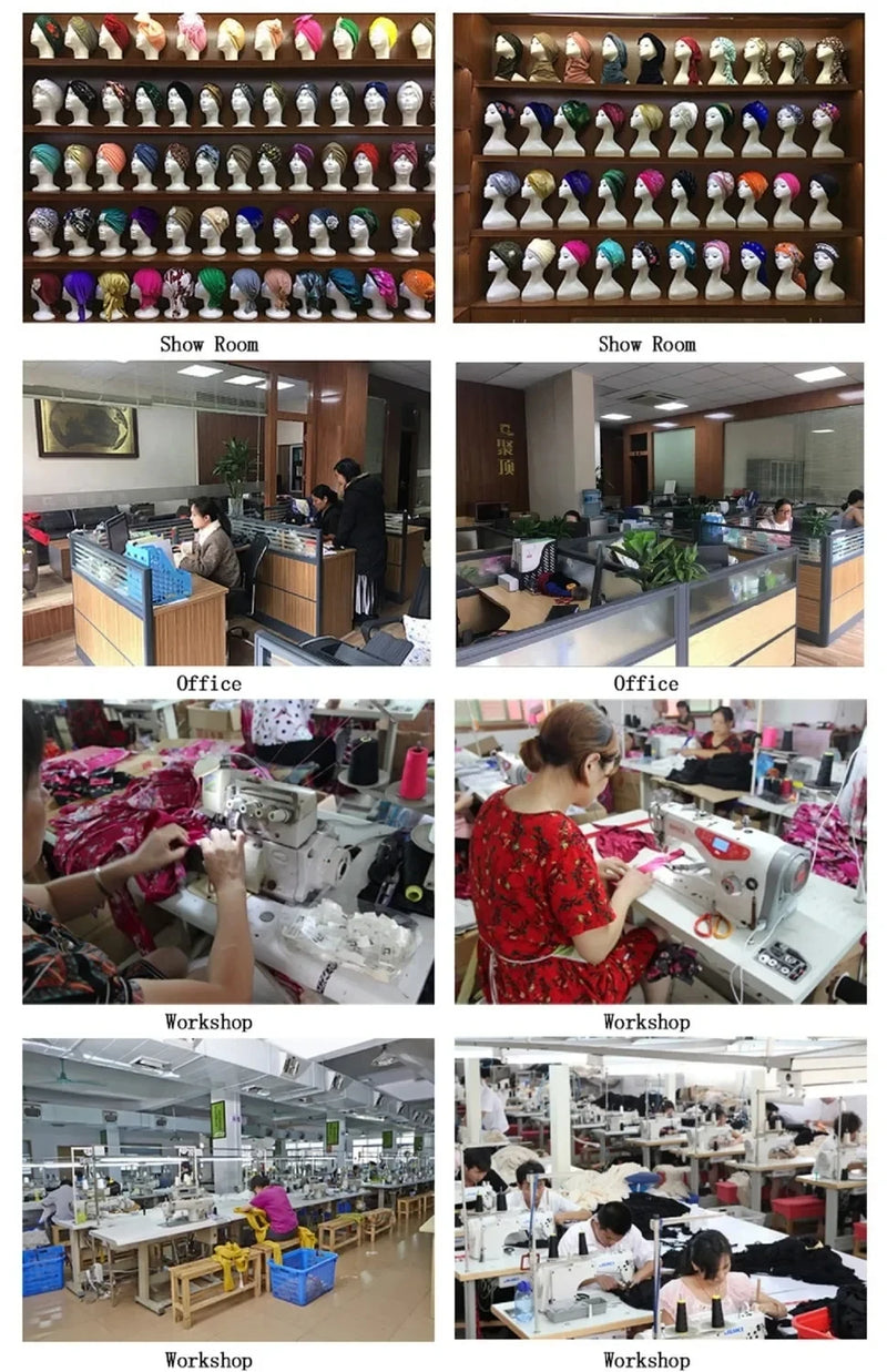 Touca de cetim lisa com aba larga, ideal para dormir.